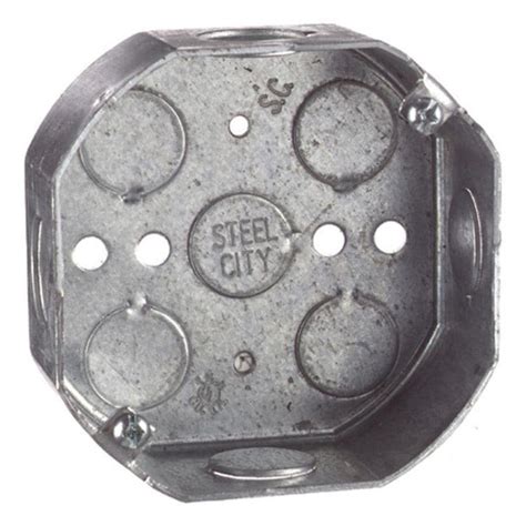 old work metal octagon box|octagon outlet box with receptacle.